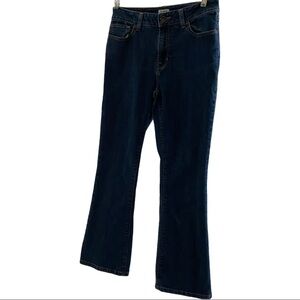 L.L. Bean Classic Fit Med Wash Flare Leg Jeans 4